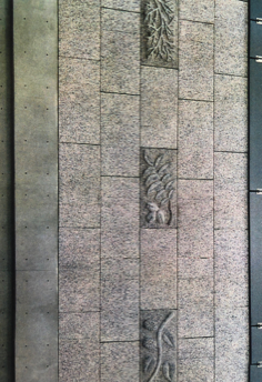 Austin-Bergstrom International Airport, Philippe Klinefelter, granite bas relief panels